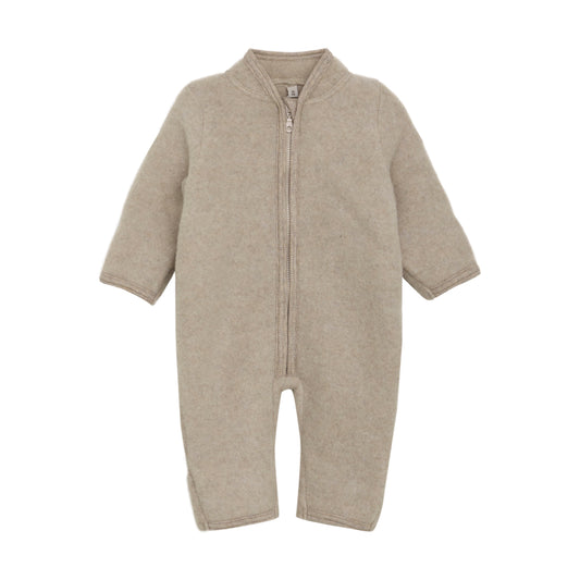 HUTTEliHUT - Pram Suit Wool Fleece, 480683 - Camel Melange