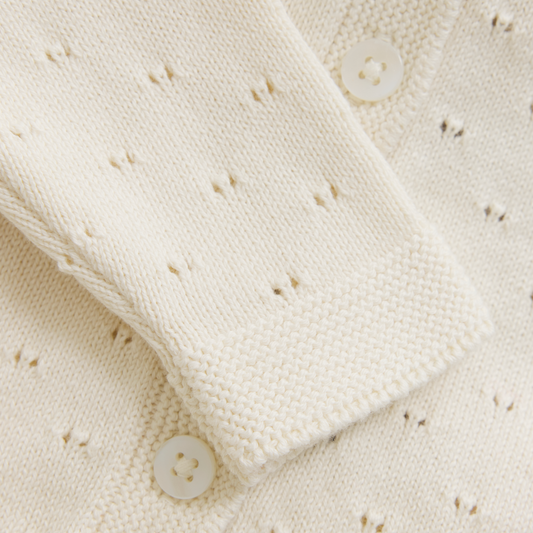 HUTTEliHUT - Cardigan Knit, 480858 - Antique White