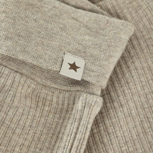 HUTTEliHUT - Pants Rib, 480868 - White Pepper Melange