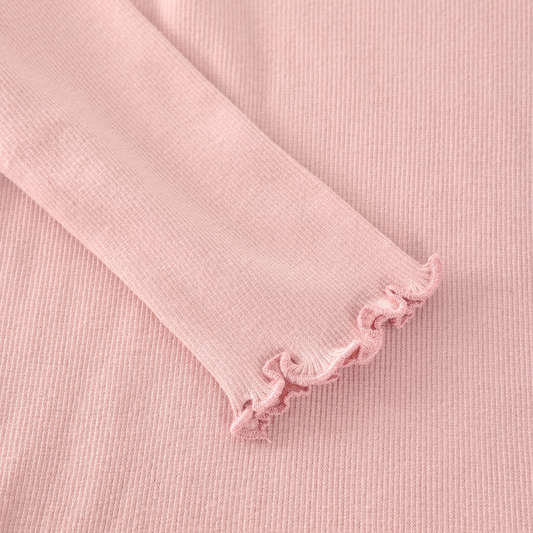 HUTTEliHUT - T-shirt LS Rib, 480889 - Pale Mauve