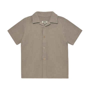 HUTTEliHUT - Shirt SS Muslin, 480896 - Moon Rock