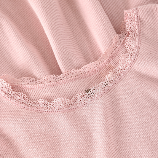 HUTTEliHUT - Dress SS Rib, 480907 - Pale Mauve