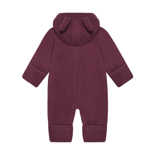 HUTTEliHUT - Pram Suit Ears Wool Fleece, 480989 - Port Royale