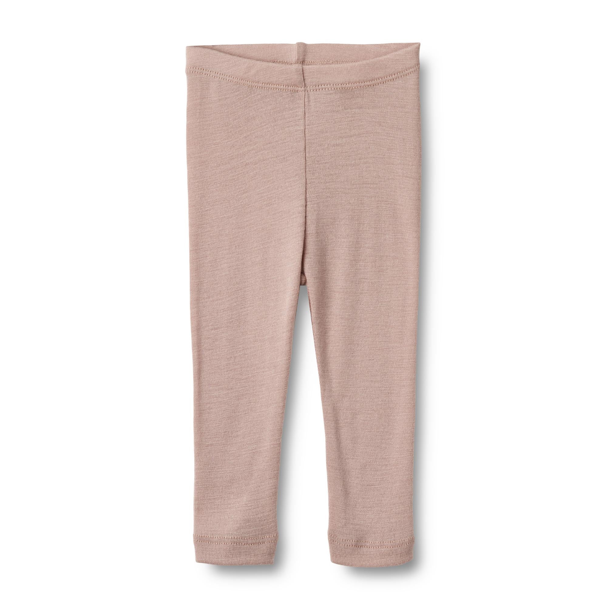 Wheat - Wool Baby Leggings Agi - Dry Rose