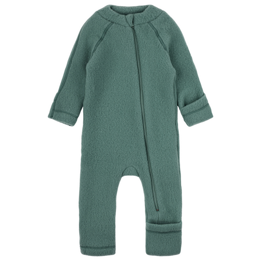 Mikk-Line - Wool Baby Suit, 50005ML - Balsam Green