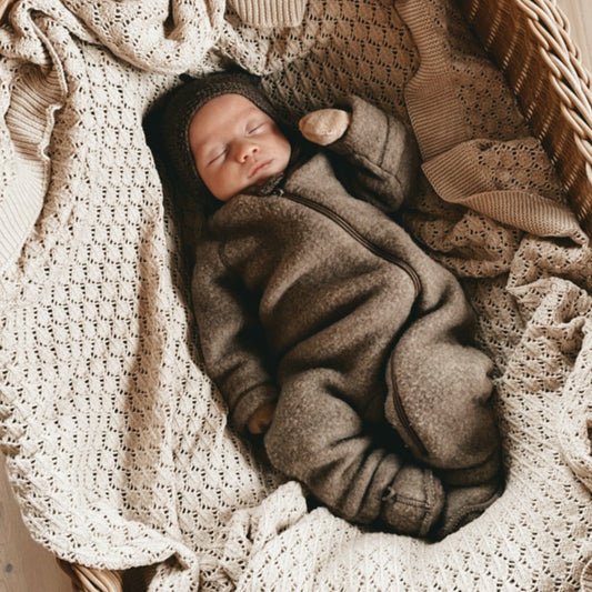 Mikk-Line - Wool Baby Suit, 50005NOOS - Melange Denver