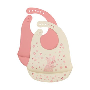 CeLaVi - Silicon Bib 2-pack, 5551 - Brandied Apricot