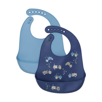 CeLaVi - Silicon Bib 2-pack, 5551 - Blue Heaven