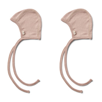 Wheat - 2 Pack Wool Cap Billie - Dry Rose