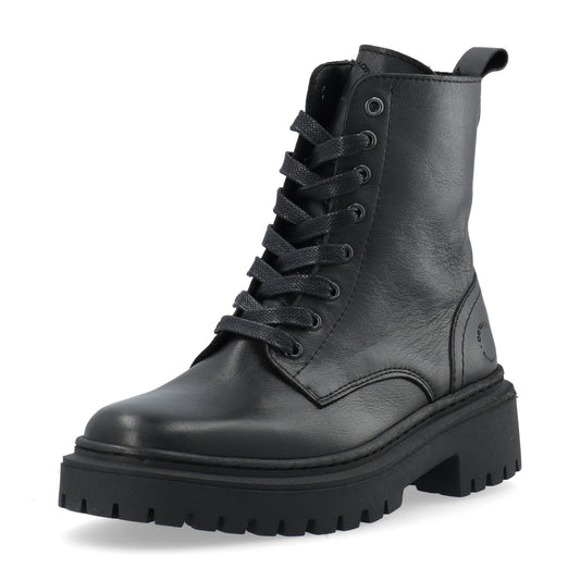 Cashott Copenhagen - LEA Lace Boot Leather - Black