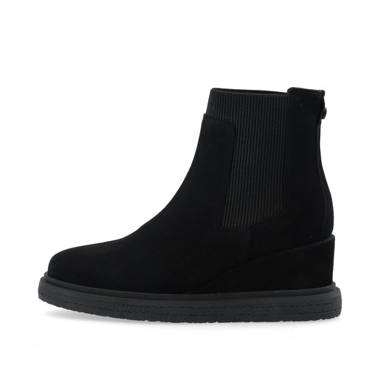 Cashott Copenhagen - ANJA Chelsea Boot Suede - Black