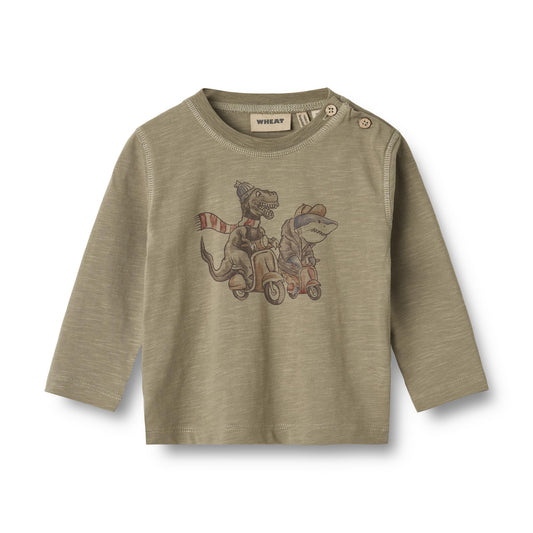 Wheat - T-shirt LS Ole - Dry Sage