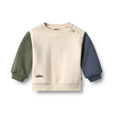 Wheat - Sweatshirt LS Elliot Embroidery, 6330 - Offwhite