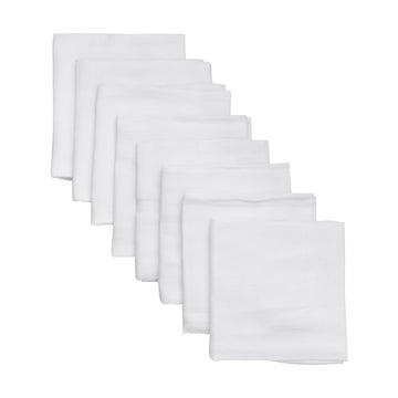 Pippi - Stofbleer Muslin 8-pak, 6345 - Brilliant White