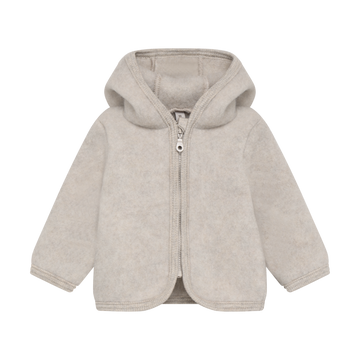 HUTTEliHUT - Jacket Ears Wool Fleece, 6521 - Camel Melange