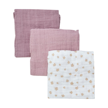 Pippi - Stofbleer Muslin 3-pak, 6669 - Quail