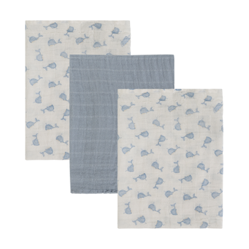 Pippi - Stofbleer Muslin 3-pak, 6669 - Ashley Blue