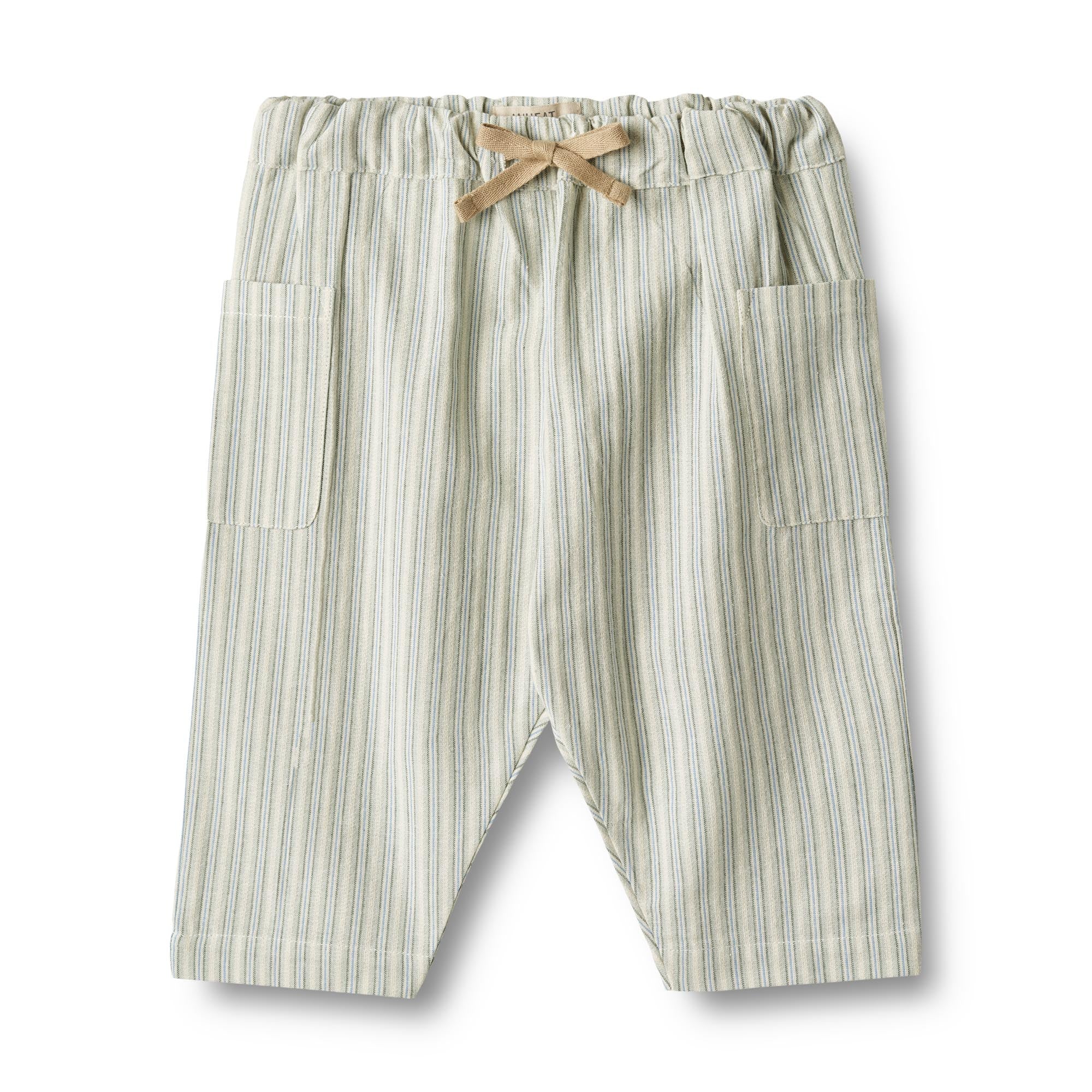 Wheat - Trousers Arne - Aquablue Stripe