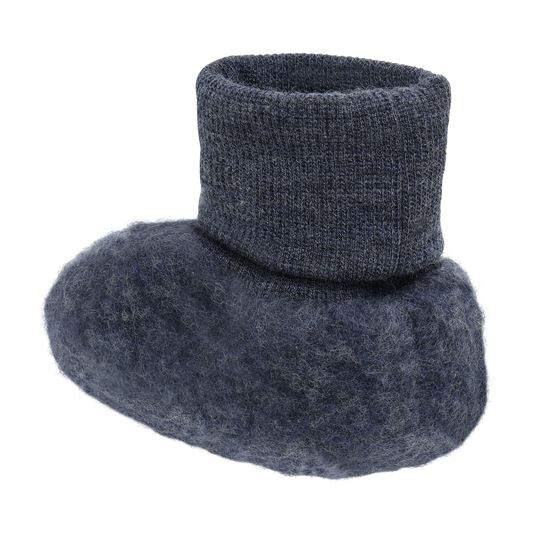 HUTTEliHUT - Footies Wool Fleece 2-layer, 6719 - Ombre Blue Melange