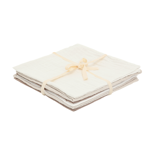 Pippi - Stofbleer Muslin 6-pak, 6770 - Taupe Gray
