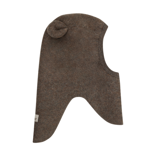 HUTTEliHUT - Balaclava Ears Wool Fleece, 6836 - Brown Melange