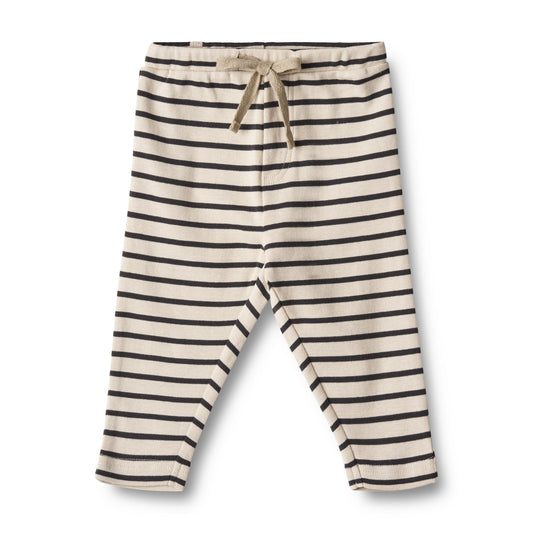 Wheat - Jersey Pants Manfred - Navy Stripe