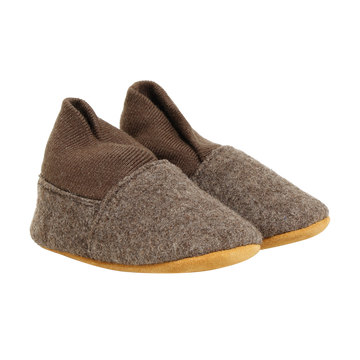 EN FANT - Wool Slippers w. Rib, 6952 - Walnut