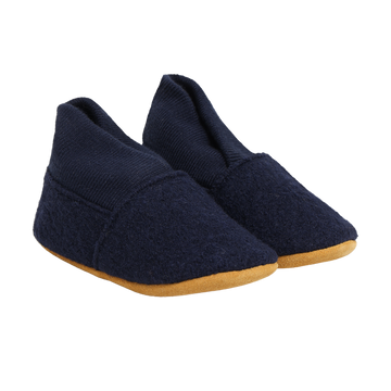 EN FANT - Wool Slippers w. Rib, 6952 - Navy