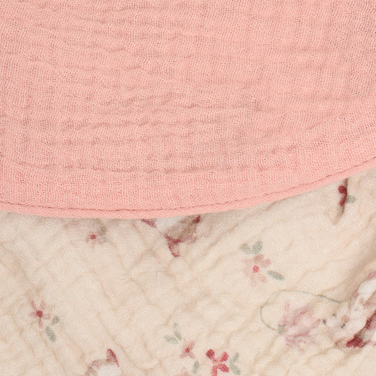 Pippi - Bandana Muslin Savlesmæk AOP 2-pak, 6966 - Rose Tan