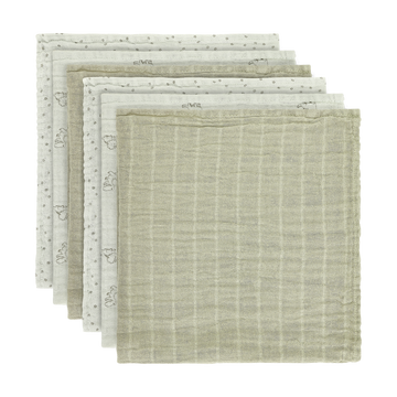 Pippi - Stofbleer Muslin 6-pak, 6974 - Dried Sage