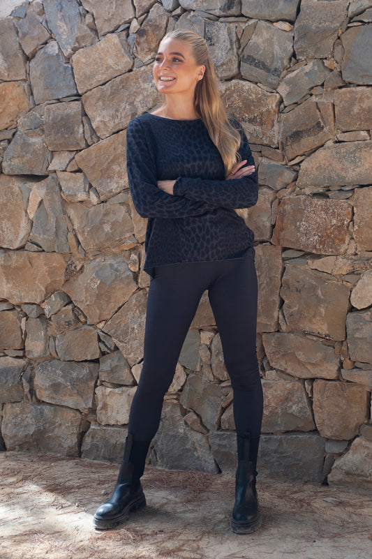 Liberté - Alma Leggings Fleece, 9355 - Dark Grey