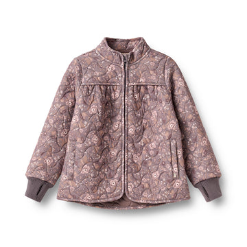 Wheat - Thermo Jacket Thilde, 7402 - Purple Stone Flowers