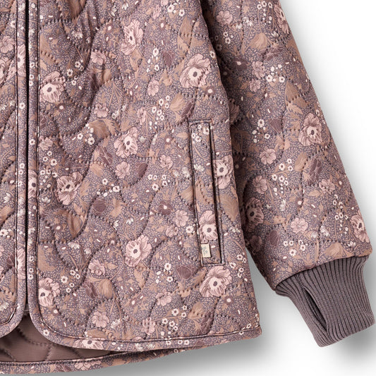 Wheat - Thermo Jacket Thilde, 7402 - Purple Stone Flowers