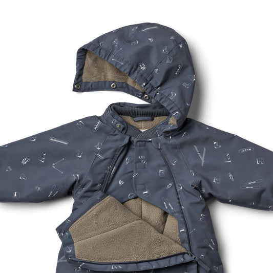 Wheat - Snowsuit Adi, 8001 - Winter Blue AOP