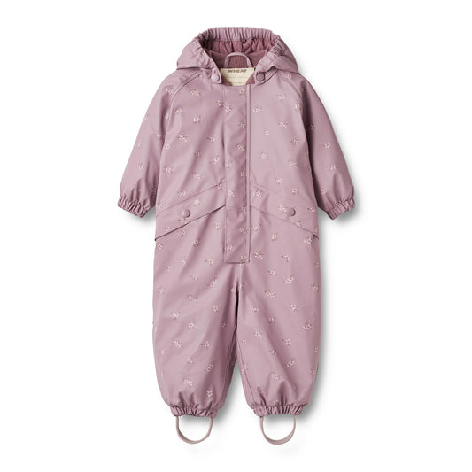 Wheat - Thermo Rainsuit Aiko Baby - Soft Lilac Flowers