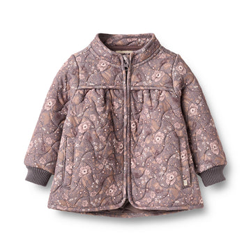 Wheat - Thermo Jacket Thilde Baby, 8402 - Purple Stone Flowers