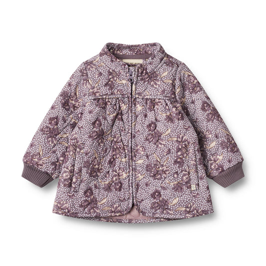 Wheat - Thermo Jacket Thilde Baby - Lilac Tulips