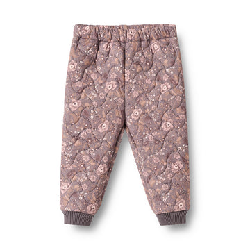 Wheat - Thermo Pants Alex Baby, 8580 - Purple Stone Flowers