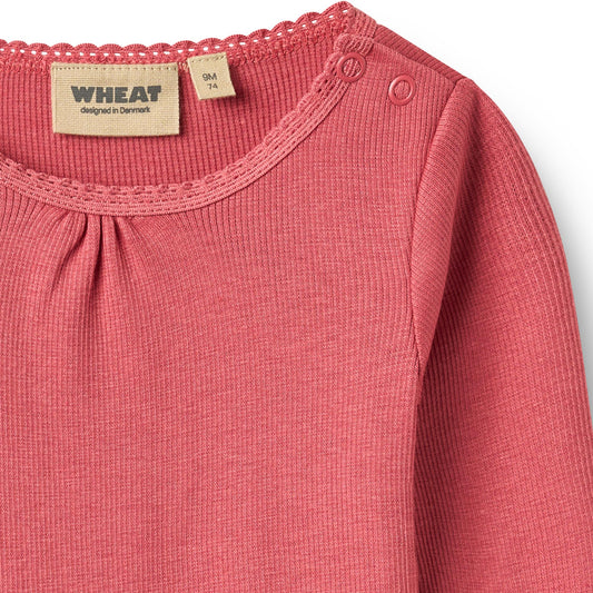 Wheat - Body Rib LS Lotta, 9106 - Raspberry