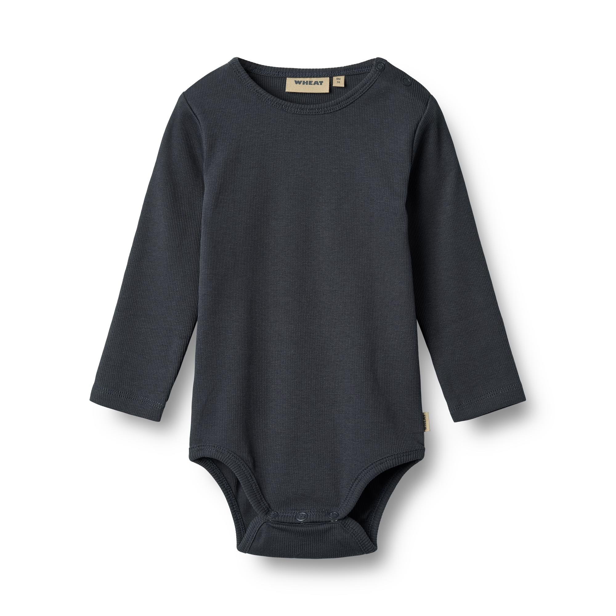 Wheat - Body Rib LS Spencer - Navy