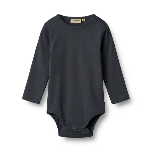 Wheat - Body Rib LS Spencer - Navy
