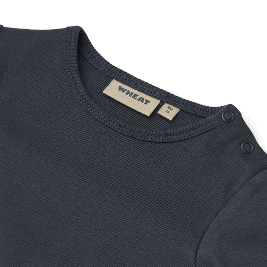 Wheat - Body Rib LS Spencer - Navy