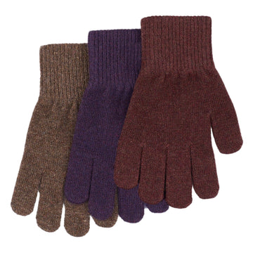 Mikk-Line - Magic Gloves 3 Pack, 93030ML - Nightshade / Chocolate Chip / Rose Brown