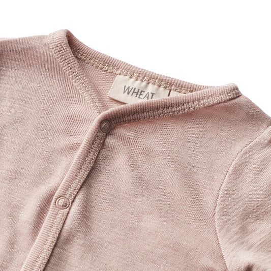 Wheat - Wool Jumpsuit LS Dusty - Dry Rose