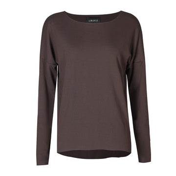 Liberté - Alma Top LS Fleece, 9354 - Dark Chocolate