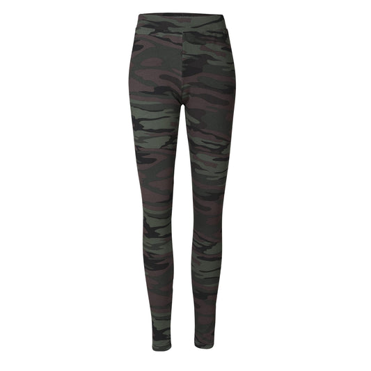 Liberté - Alma Leggings Fleece, 9355 - Dusty Camo Dark Brown