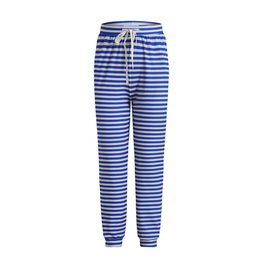 Liberté - Alma Pants, 9500 - Stripe Ivory Cobolt