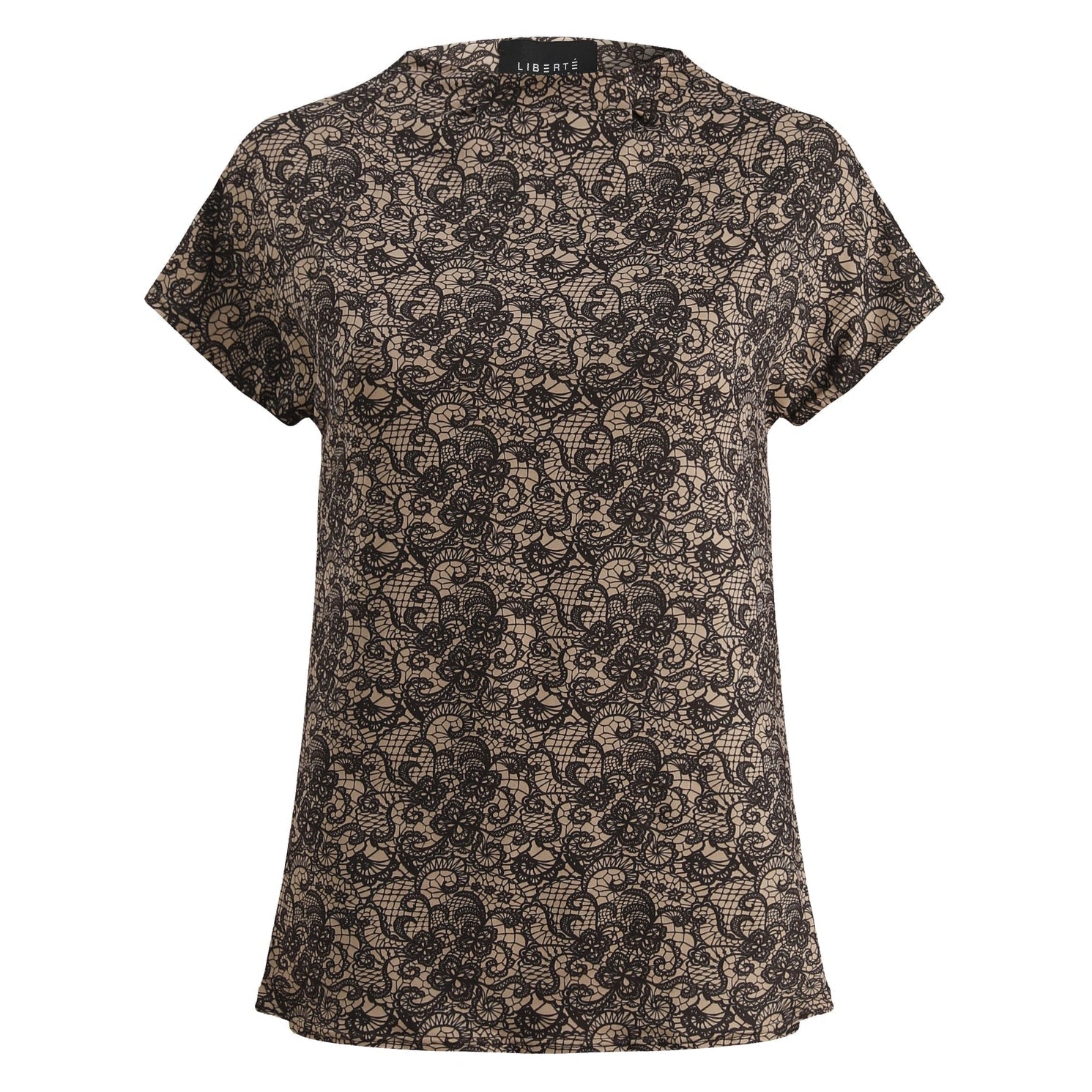 Liberté - Alma Top SS, 9501 - Mocca Brown Lace