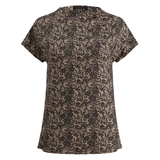 Liberté - Alma Top SS, 9501 - Mocca Brown Lace