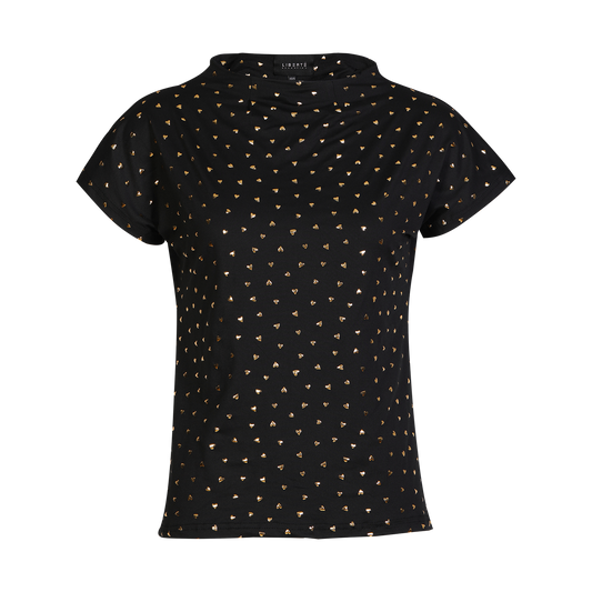Liberté - Alma Top SS, 9501 - Black Gold Heart